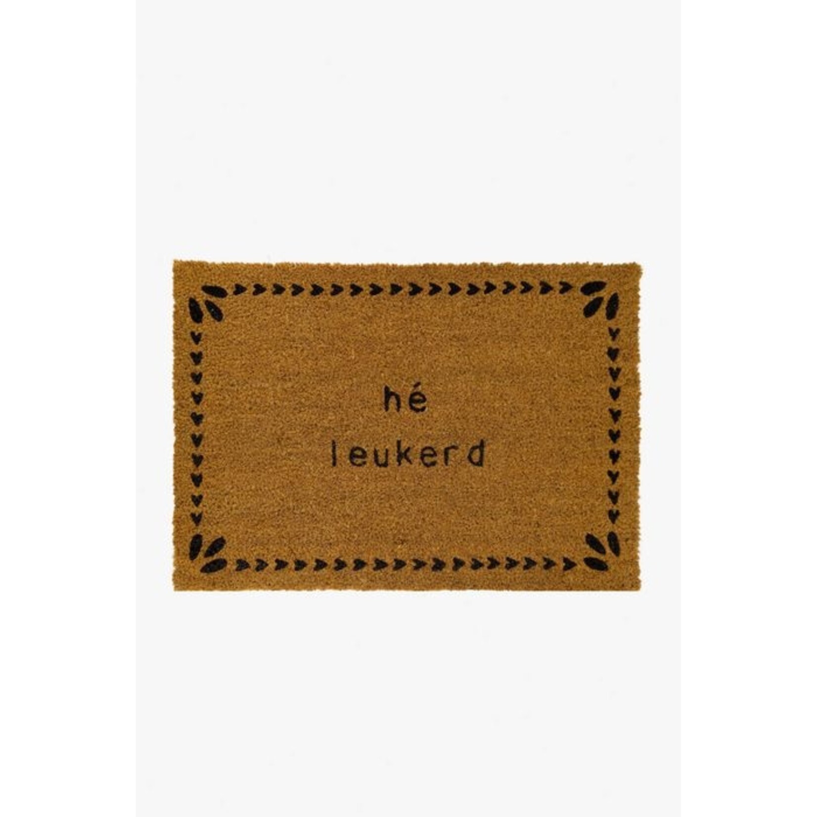 ZUSSS DEURMAT HE LEUKERD ZWART