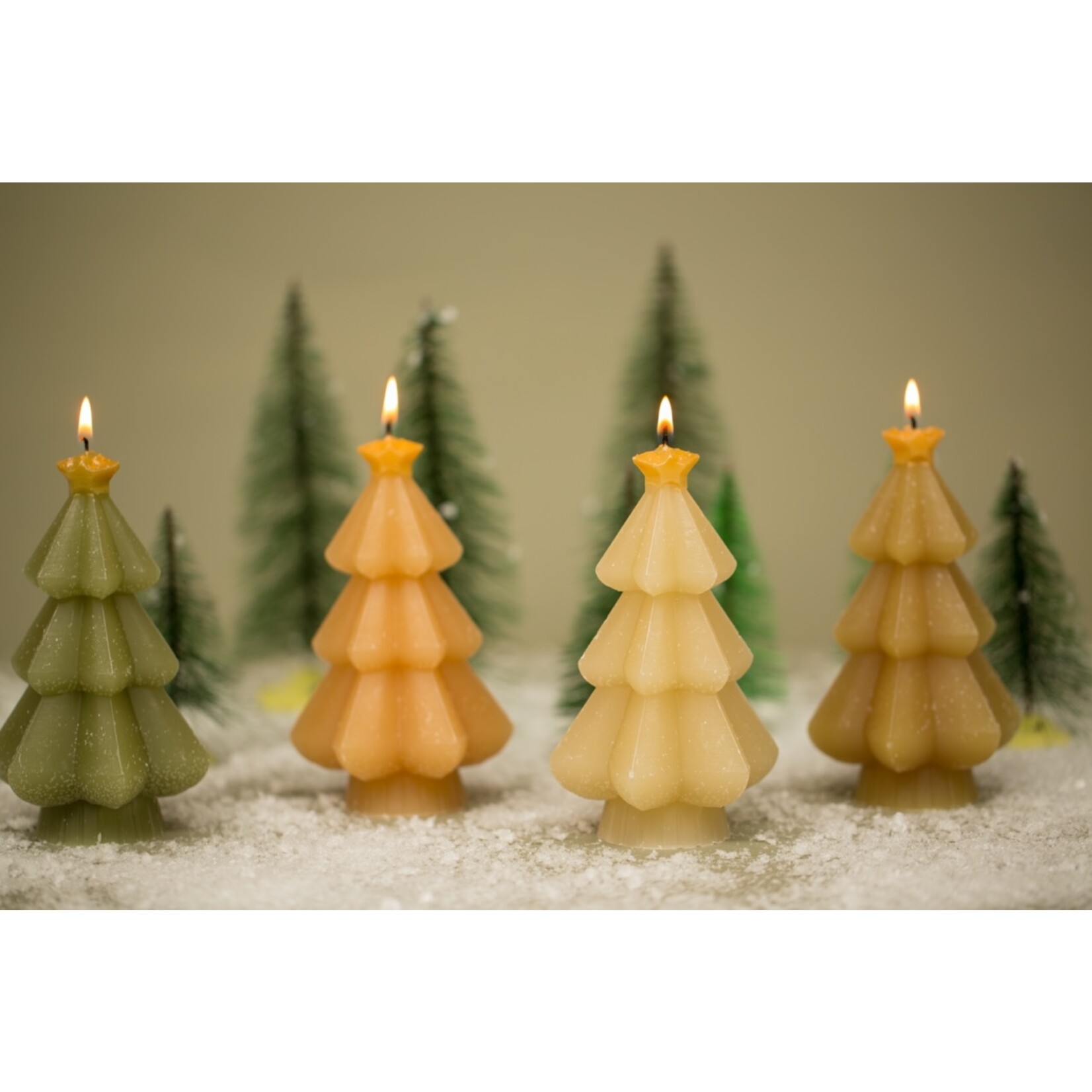Rustik Lys KERSTBOOM STER MOSGROEN 8.6X15CM