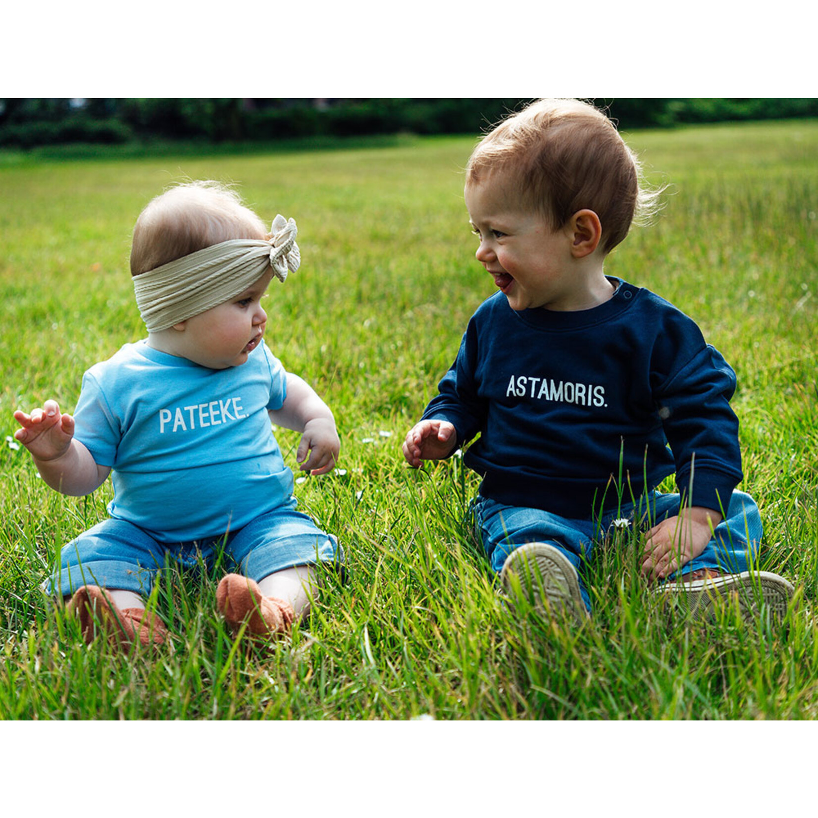 KLEIR BABY T-SHIRT PATEEKE LICHTBLAUW 12-18 MAANDEN