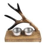 Clayre & Eef WAXINELICHTHOUDER GEWEI 17X7X17CM
