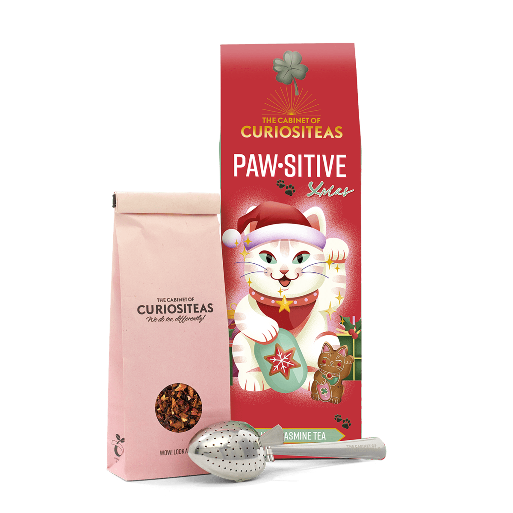 The Cabinet of Curiositeas PAWSITIVE XMAS VIBES TEA GIFTBOX