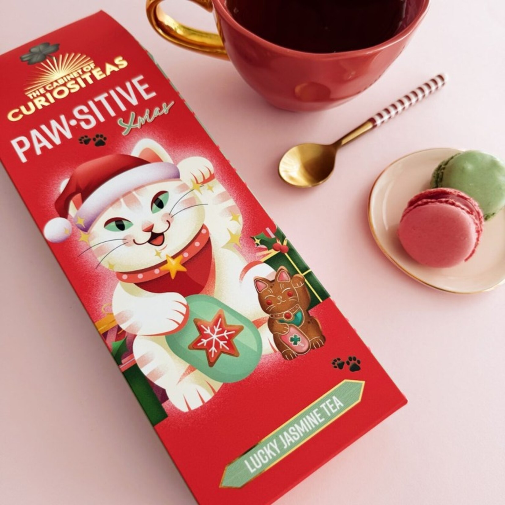 The Cabinet of Curiositeas PAWSITIVE XMAS VIBES TEA GIFTBOX