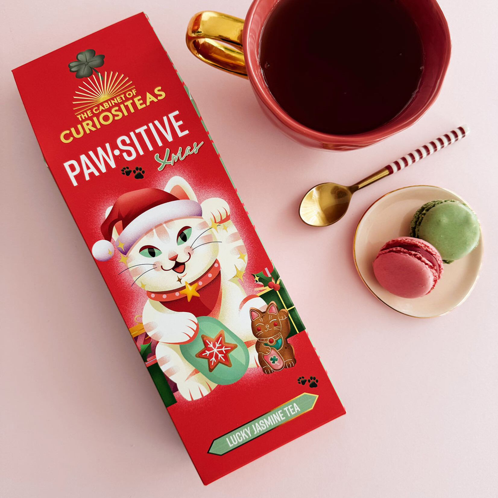 The Cabinet of Curiositeas PAWSITIVE XMAS VIBES TEA GIFTBOX