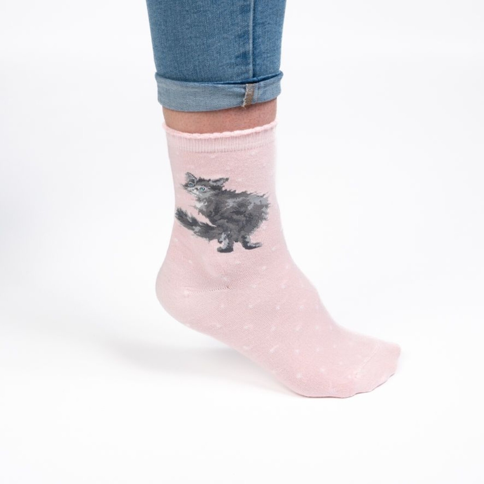 Wrendale SOKKEN KAT GLAMOUR PUSS