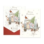 Wrendale DRIVING HOME FOR CHRISTMAS NOTECARD PACK