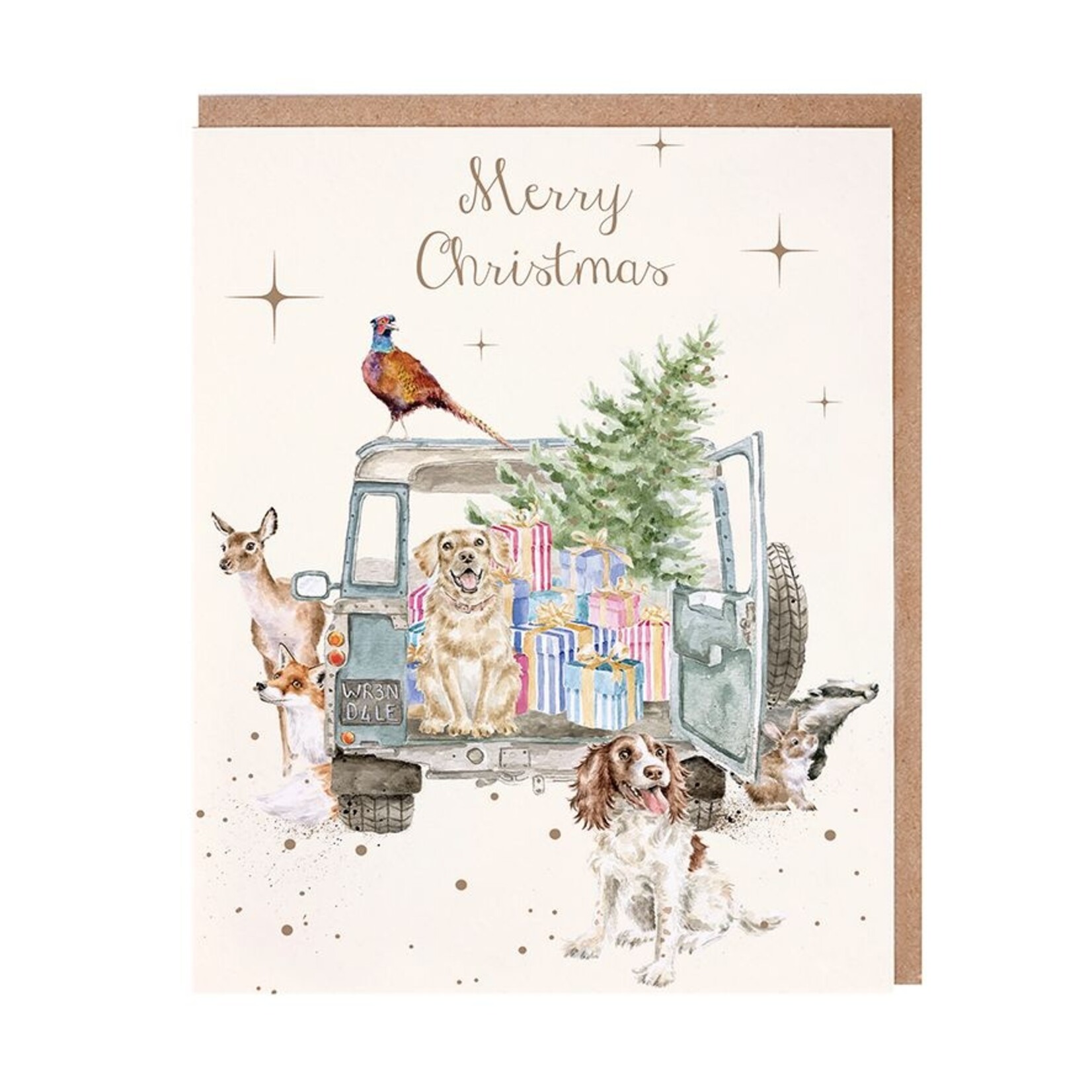 Wrendale DRIVING HOME FOR CHRISTMAS NOTECARD PACK