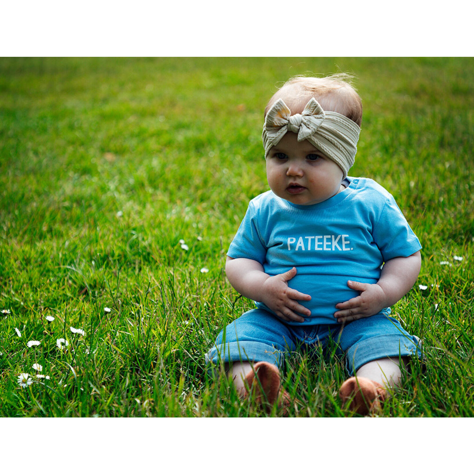 KLEIR BABY T-SHIRT PATEEKE LICHTBLAUW 0-6 MAANDEN
