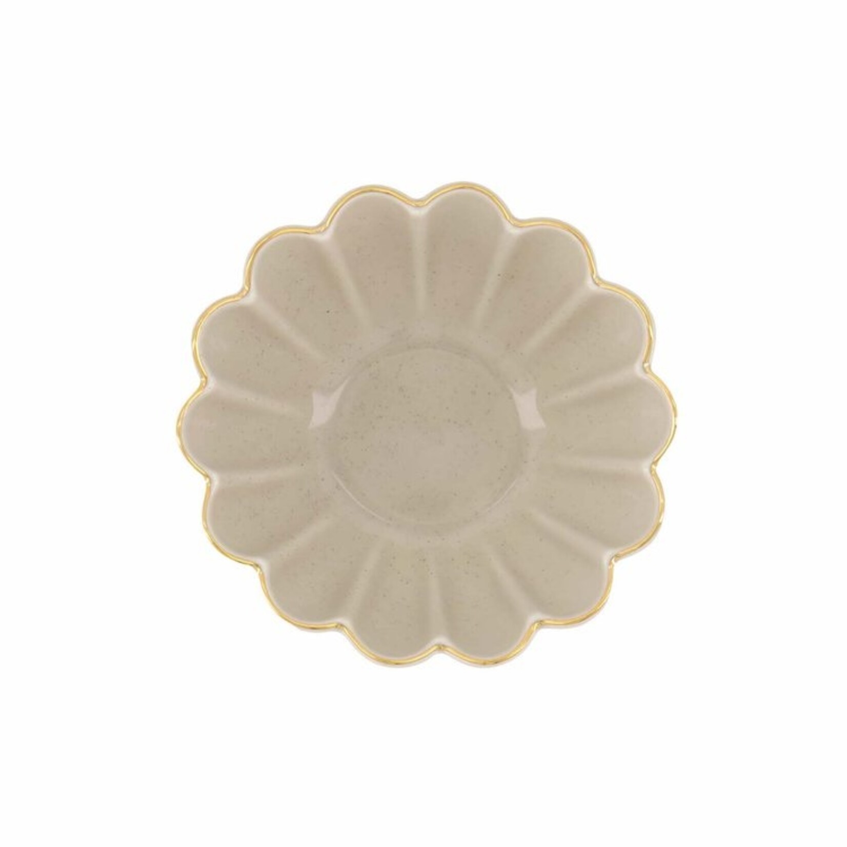 ZUSSS DIPSCHAALTJE SCHULPRAND BEIGE/GOUD