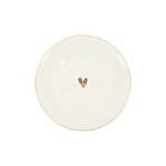 ZUSSS DINERBORD HARTJE WIT/GOUD