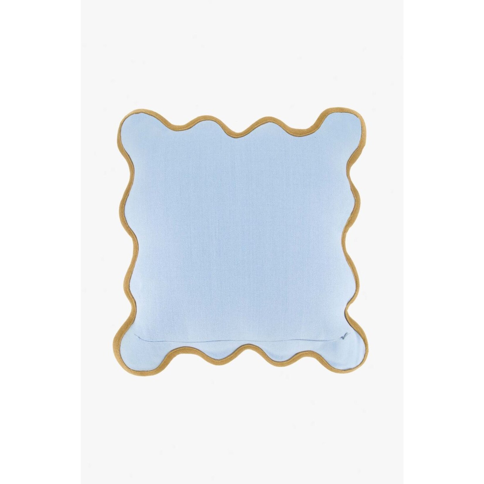 ZUSSS KUSSEN SCHULP 45X45CM BLAUW/CAMEL