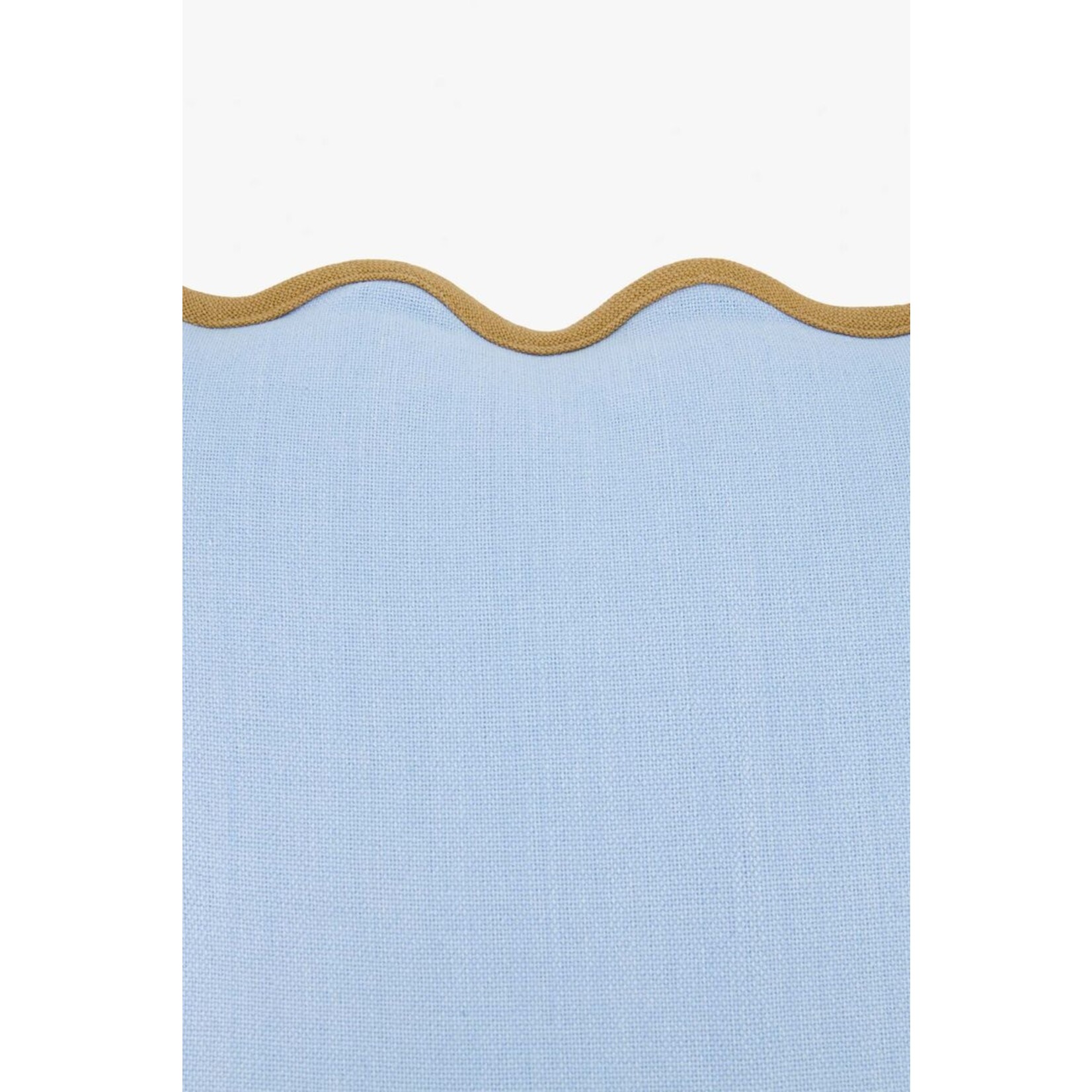 ZUSSS KUSSEN SCHULP 45X45CM BLAUW/CAMEL