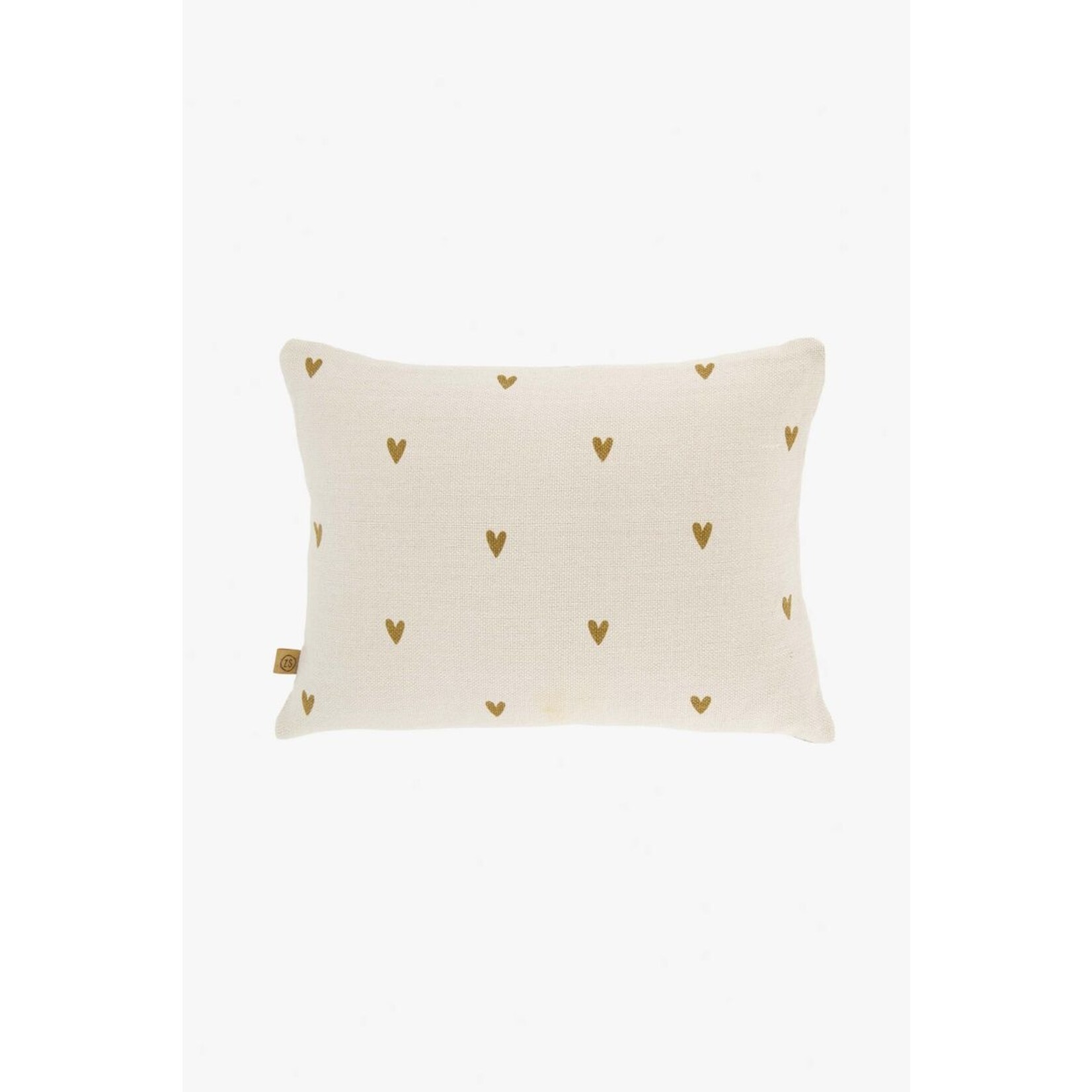 ZUSSS KUSSEN LOVE 35X25CM ANTRACIETGRIJS/GOUD