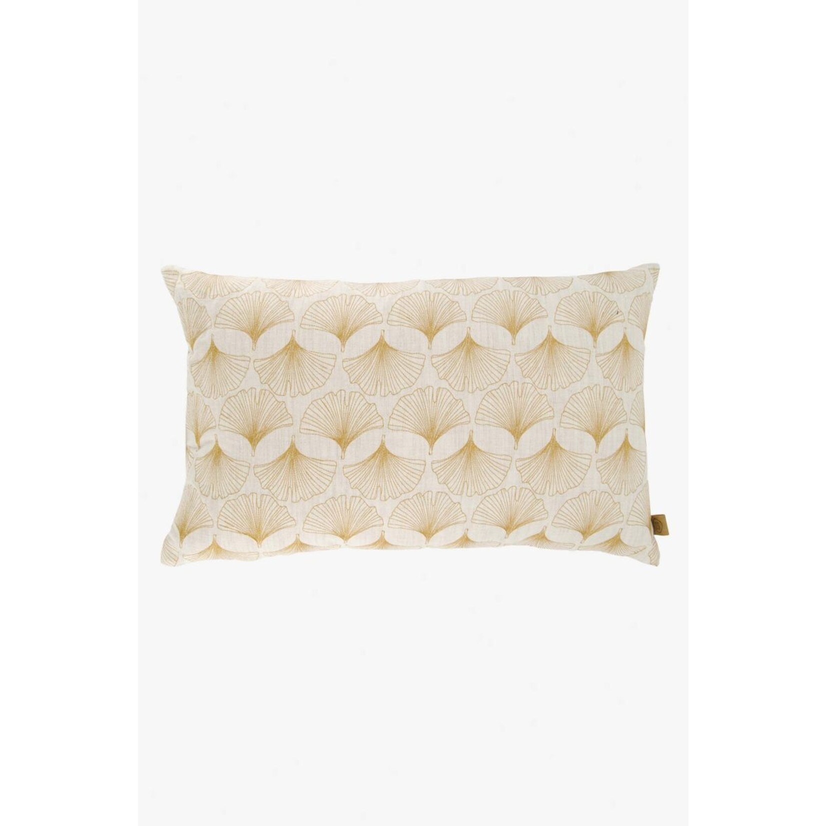 ZUSSS KUSSEN GINKGO BLAD 60X35CM PEPER EN ZOUT/CAMEL