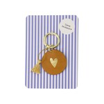ZUSSS ANSICHTKAART SLEUTELHANGER LIEVE LEUKERD BLAUW