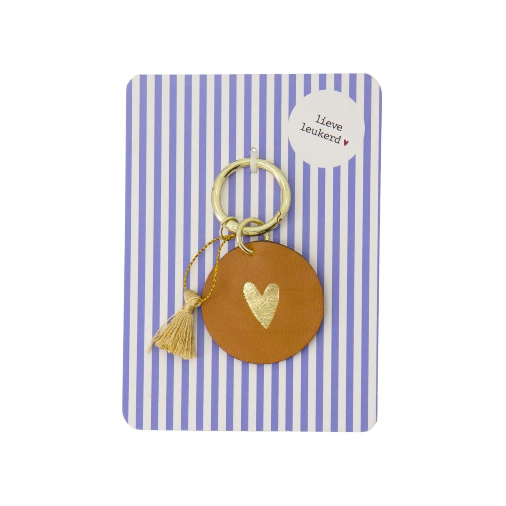 ZUSSS ANSICHTKAART SLEUTELHANGER LIEVE LEUKERD BLAUW