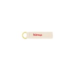 ZUSSS SLEUTELHANGER BISOUS WIT/ROOD