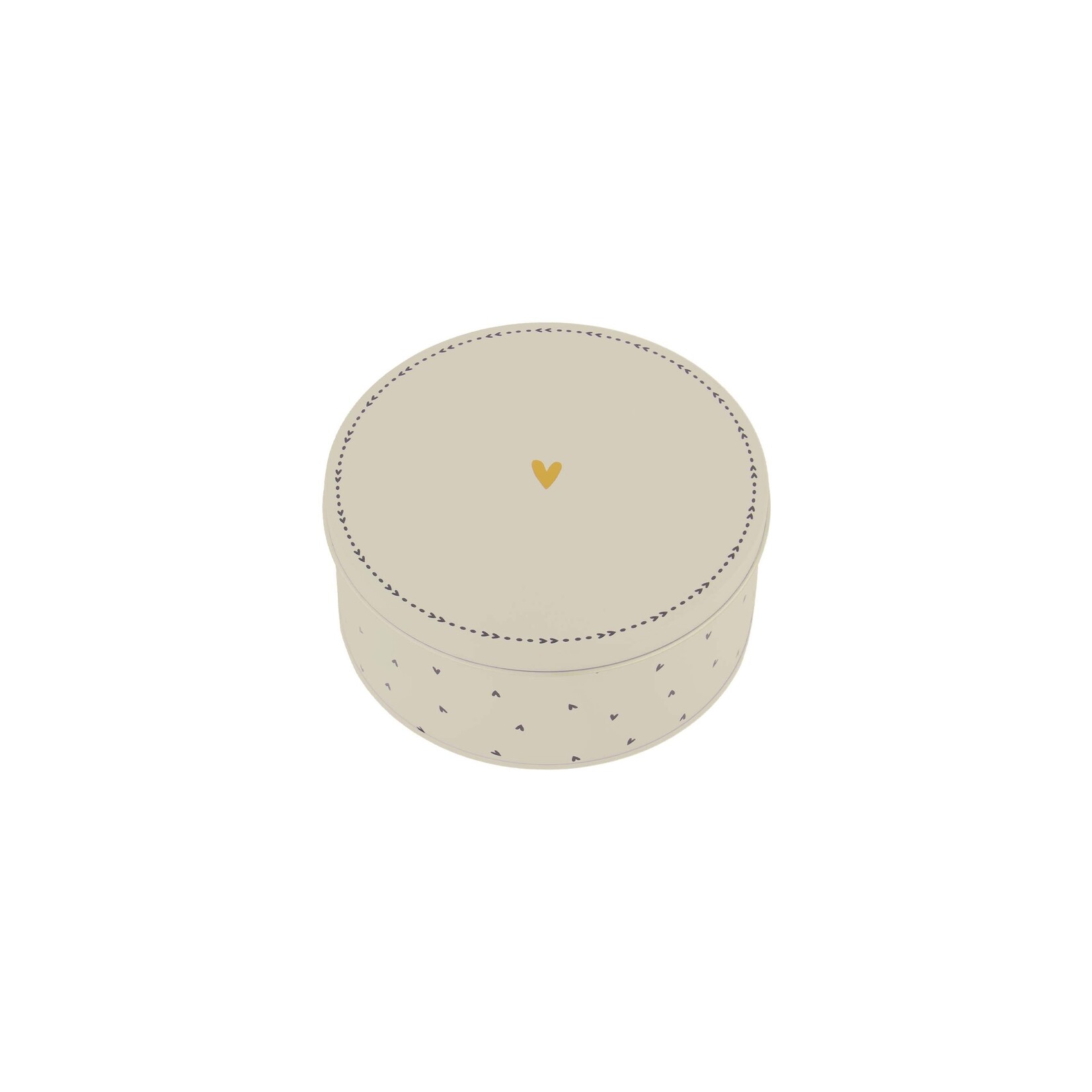ZUSSS KOEKBLIK HARTJES WIT/ANTRACIETGRIJS
