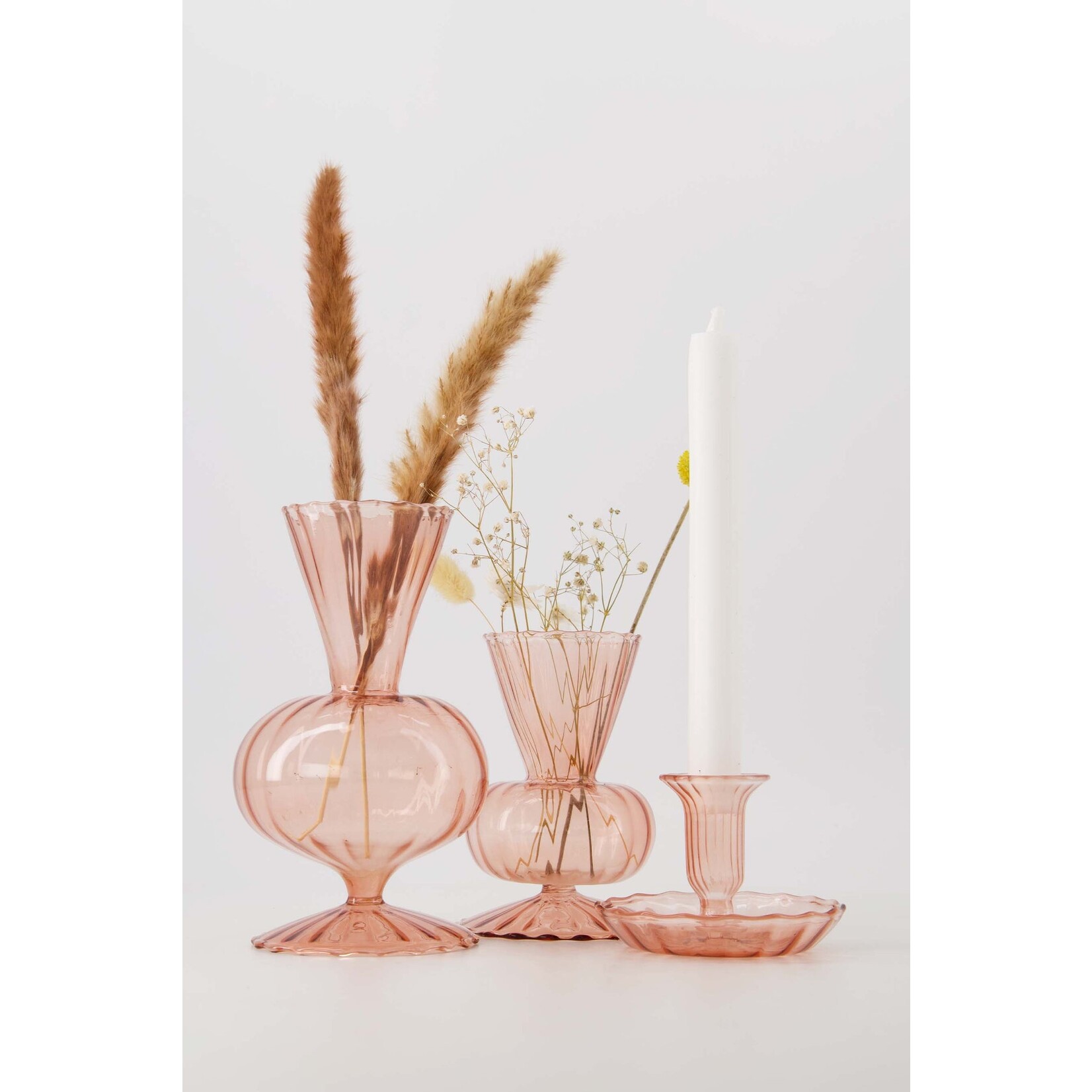 ZUSSS VAASJE GLAS ROZE L