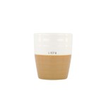 ZUSSS KOFFIEMOK LIEFS WIT/OKER