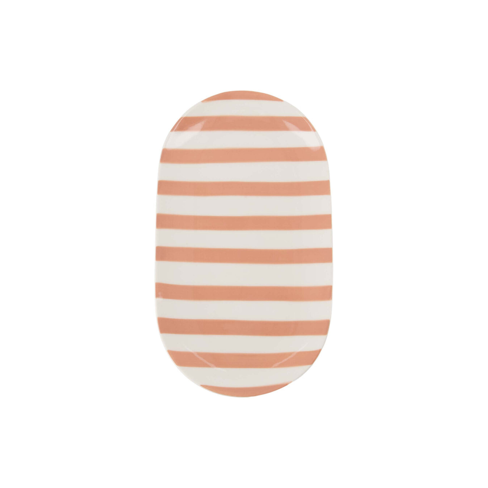 ZUSSS SERVEERSCHAAL STREEP20X11.5 CM WIT/OUDROZE