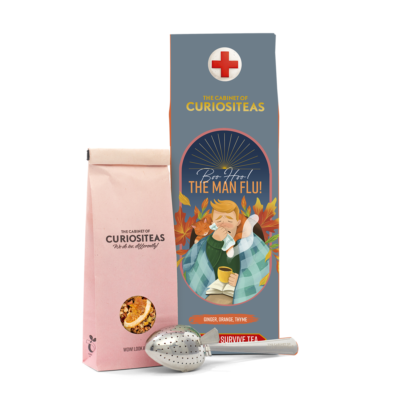 The Cabinet of Curiositeas MAN FLU THEE GIFTBOX GINGER & ORANGE INFUSION