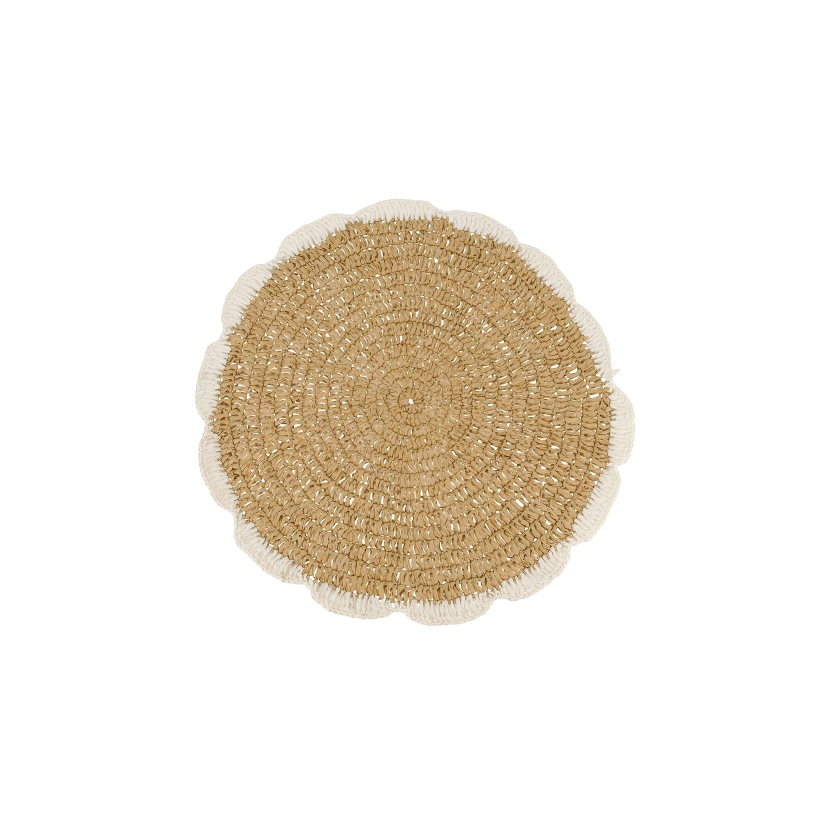 ZUSSS PLACEMAT GESCHULPT NATUREL/ECRU