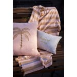 ZUSSS KUSSEN PALMBOOM STREEP 45X45CM ROZE/HONING