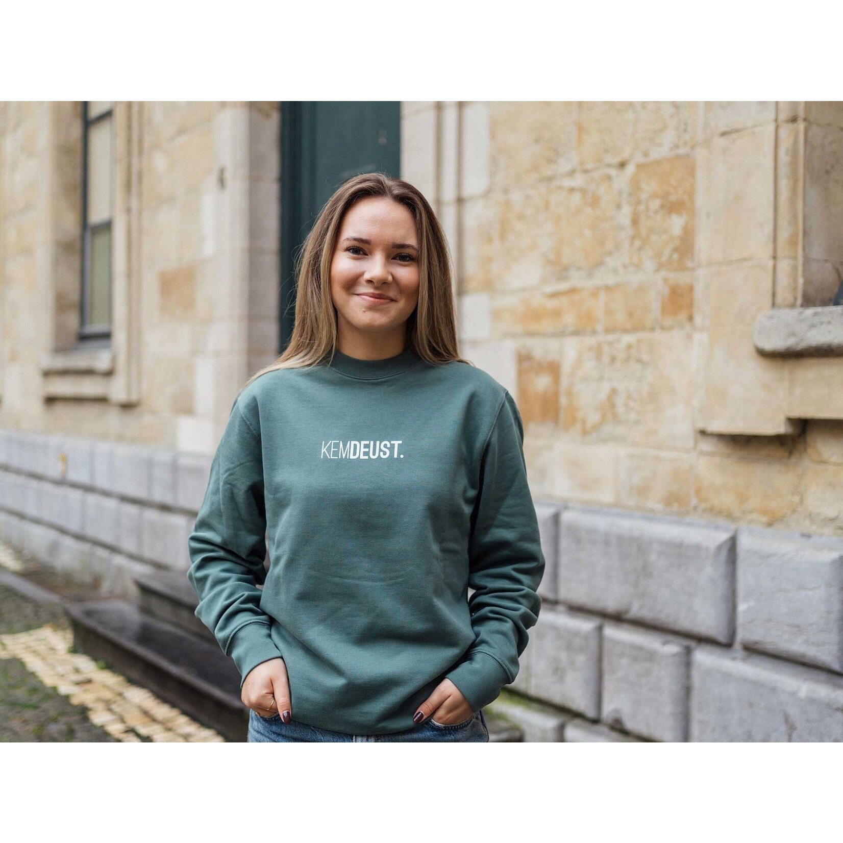 KLEIR SWEATER KEMDEUST GROEN MAAT L