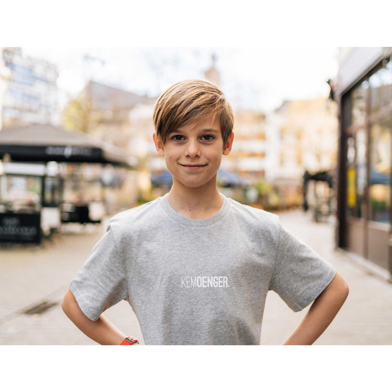 KLEIR TSHIRT KEMOENGER GRIJS 12-14 J