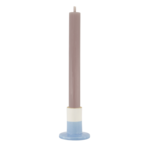 ZUSSS KANDELAAR KERAMIEK S WIT/BLAUW