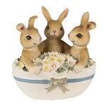 Clayre & Eef DECORATIE KONIJNEN 11X9X12CM 6PR3839