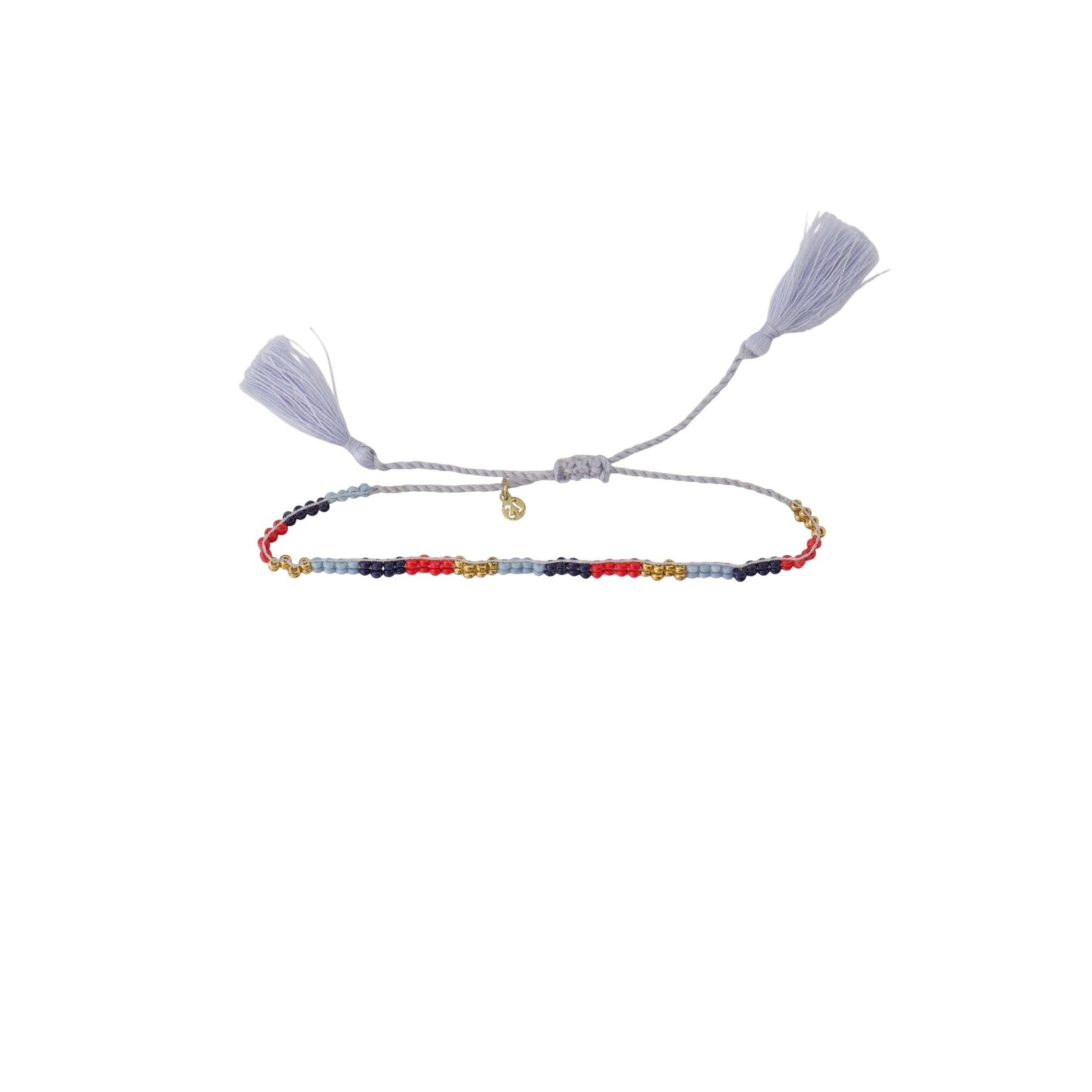ZUSSS ARMBAND MULTISTREEP MULTICOLOR