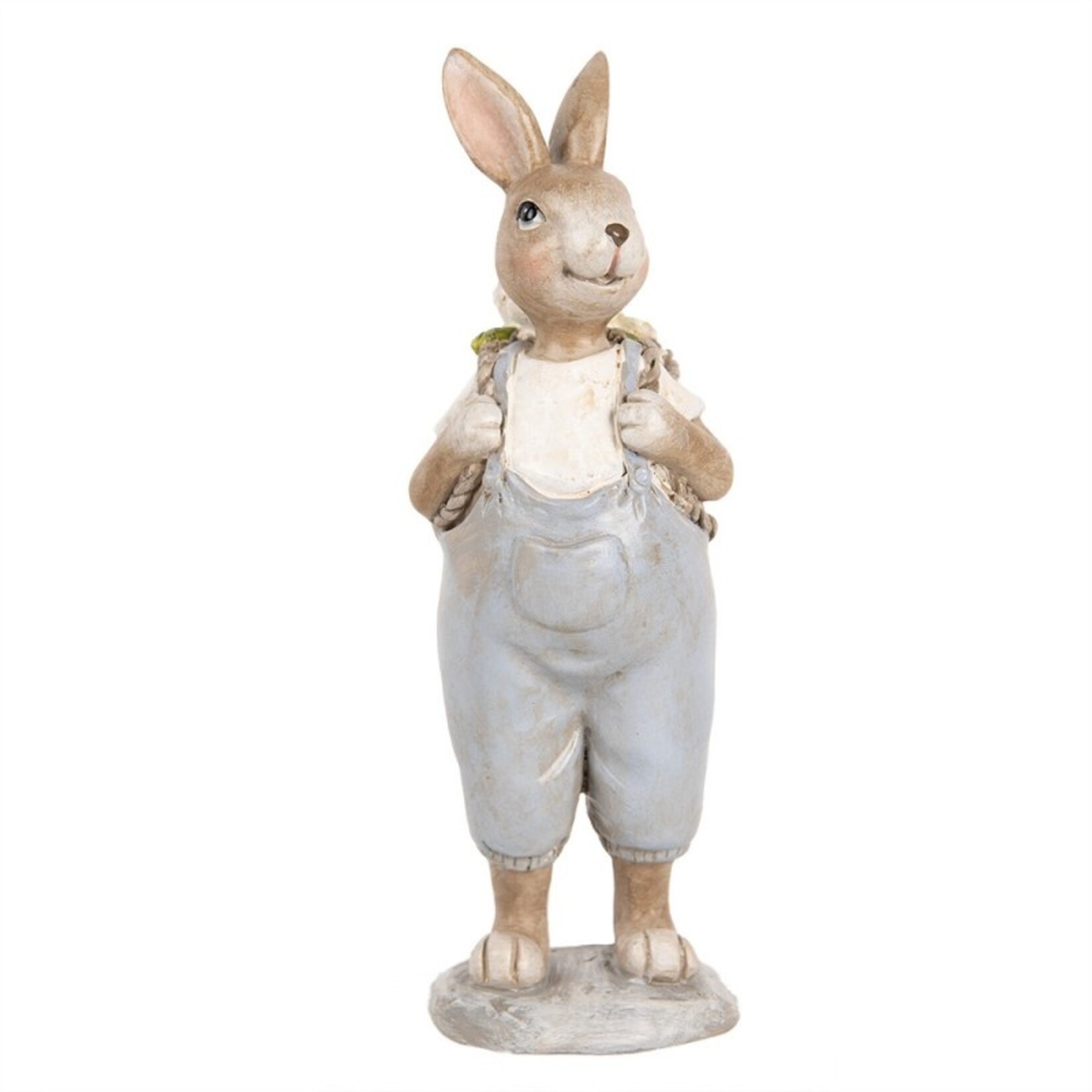 Clayre & Eef DECORATIE KONIJN 6X6X17CM 6PR5249