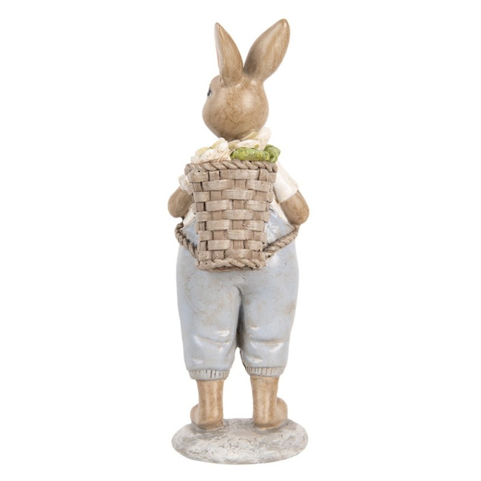 Clayre & Eef DECORATIE KONIJN 6X6X17CM 6PR5249