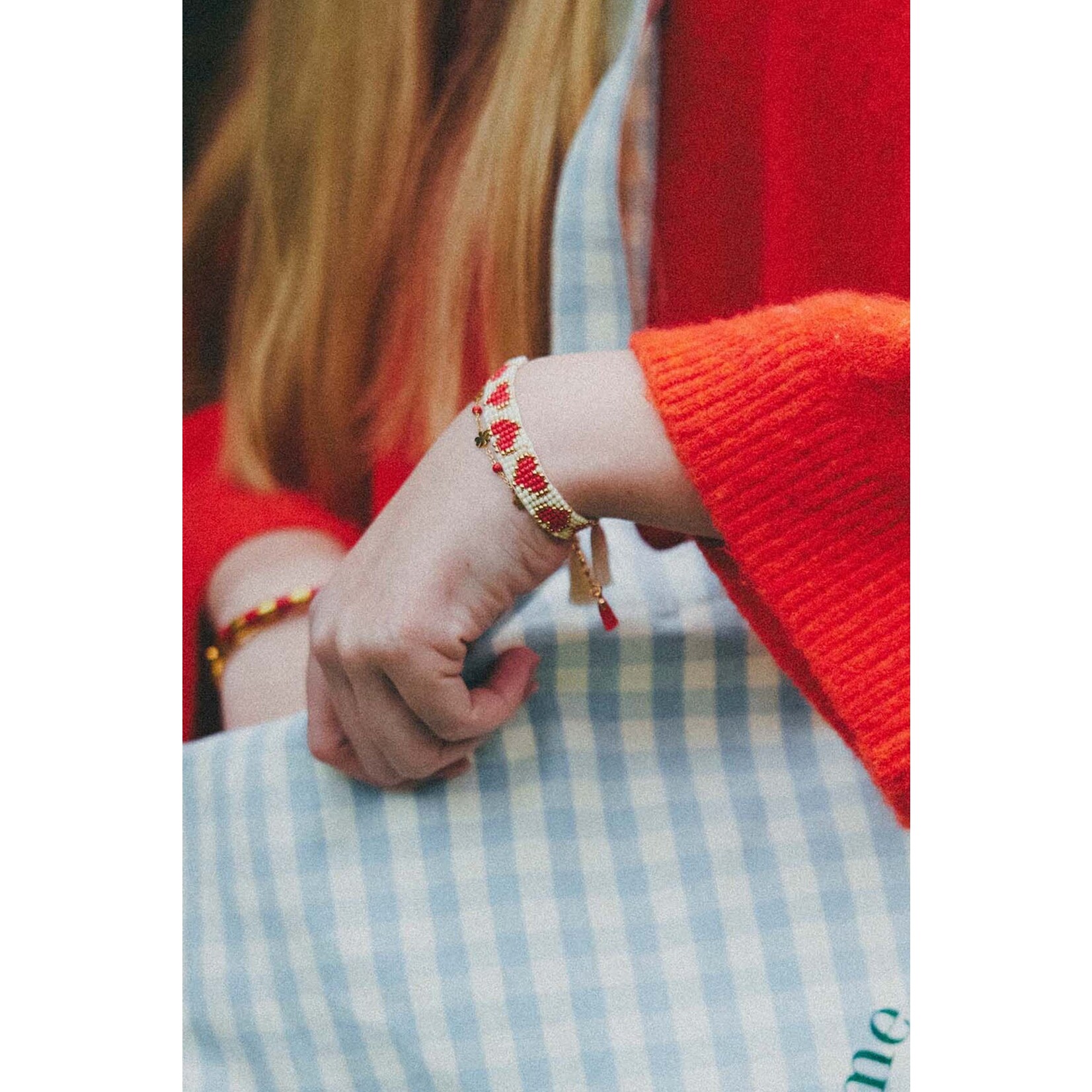 ZUSSS ARMBAND HARTJES BREED WIT