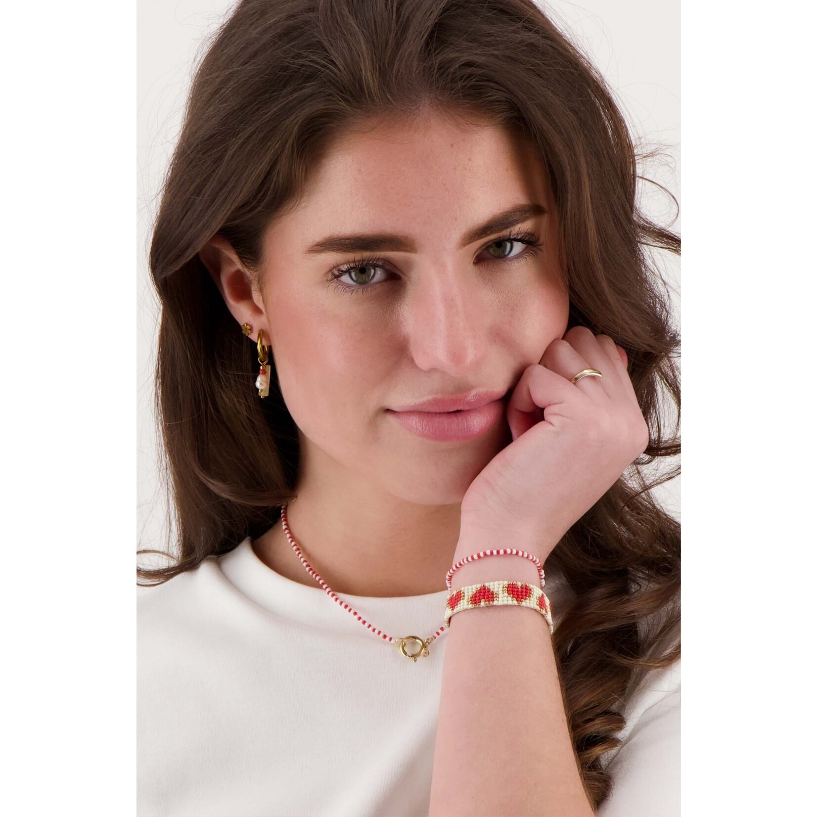 ZUSSS ARMBAND HARTJES BREED WIT