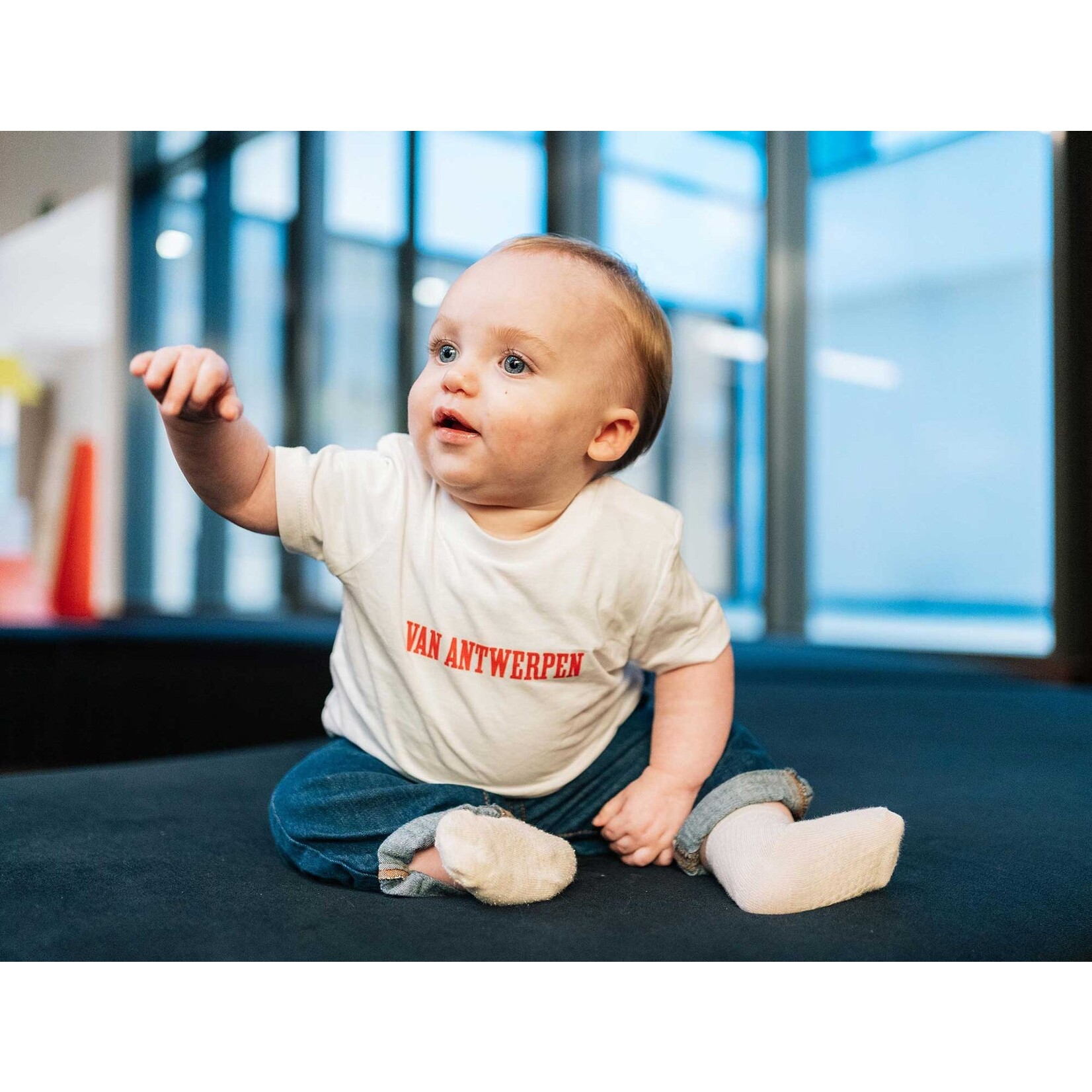 KLEIR BABY T-SHIRT VAN ANTWERPEN WIT 6-12 MAANDEN