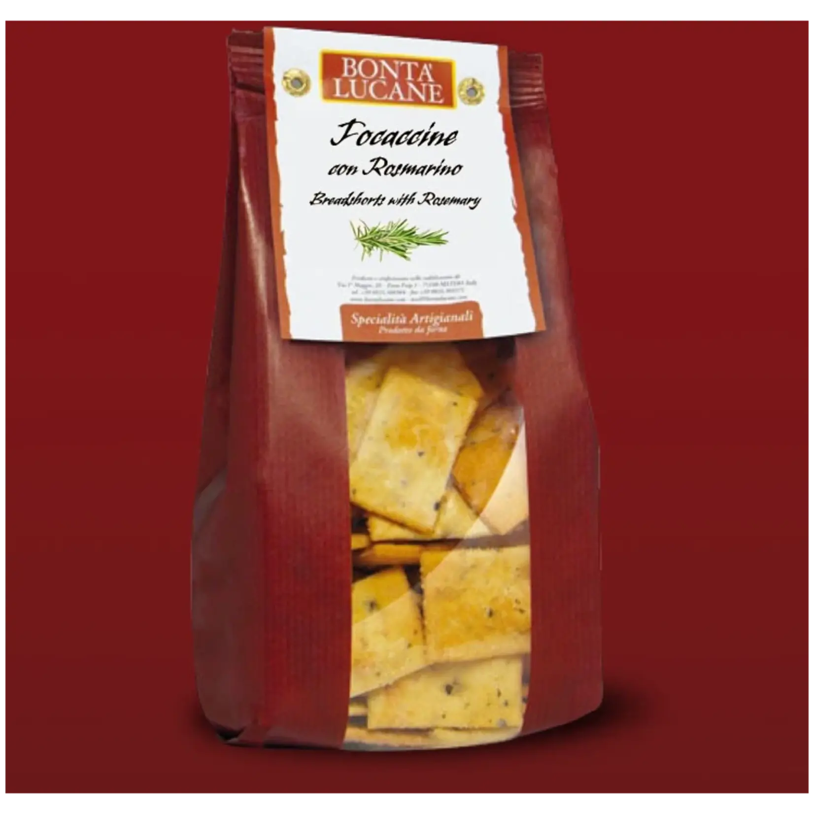 BONTA LUCANE FOCACCINE CON ROSMARINO & SALE 200G