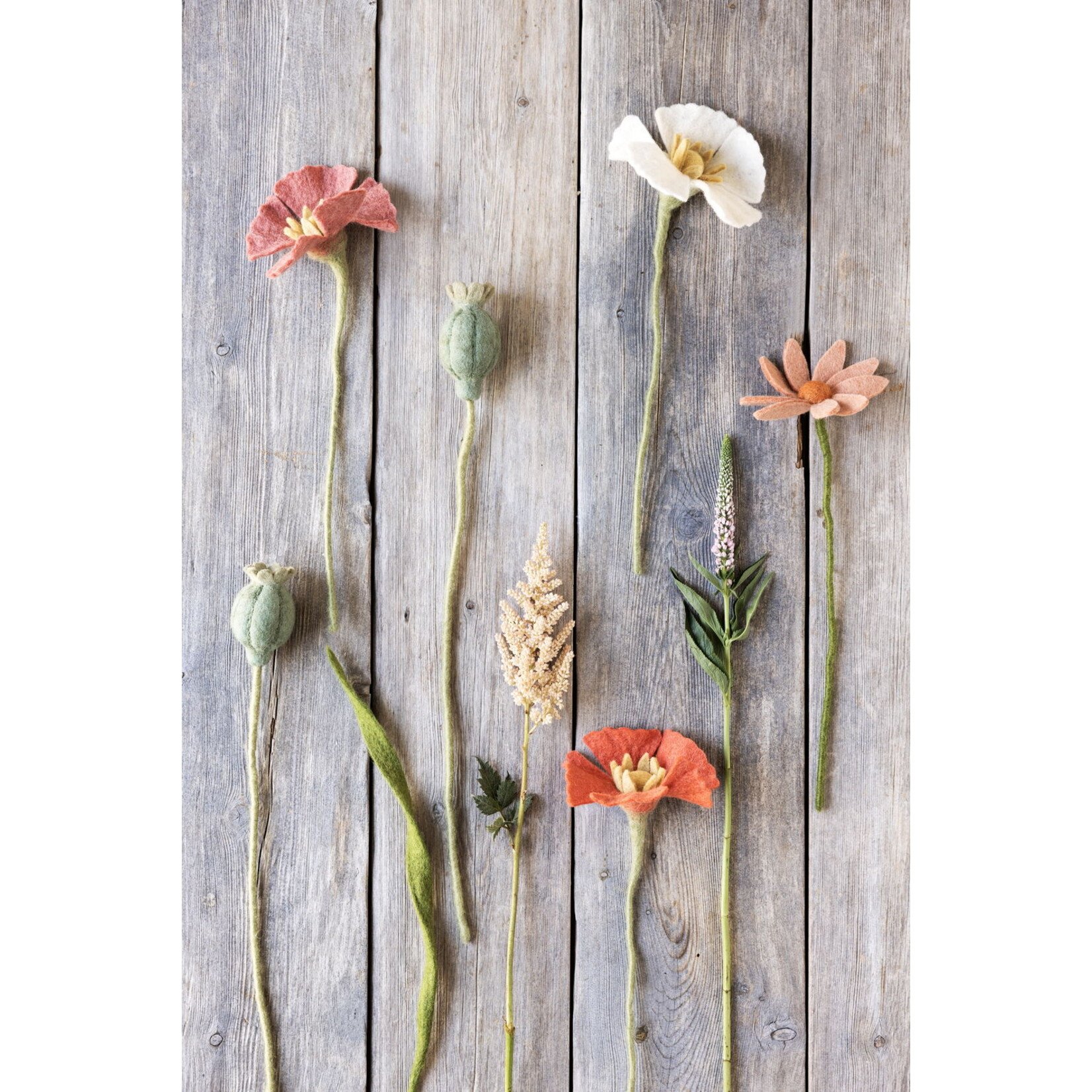 GRY & SIF VILTEN KLAPROOS BLOEM - RASPBERRY
