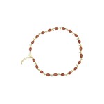 ZUSSS KETTING MET GEKLEURDE KRALEN CLASSY RED/GOLD