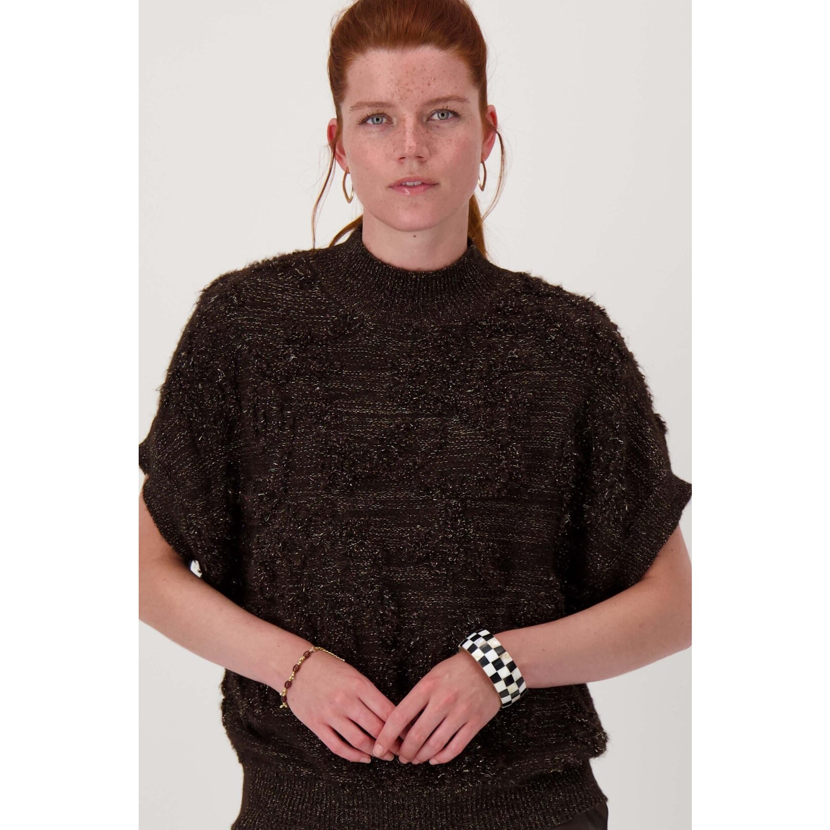 ZUSSS BREDE BLOK ARMBAND ZWART