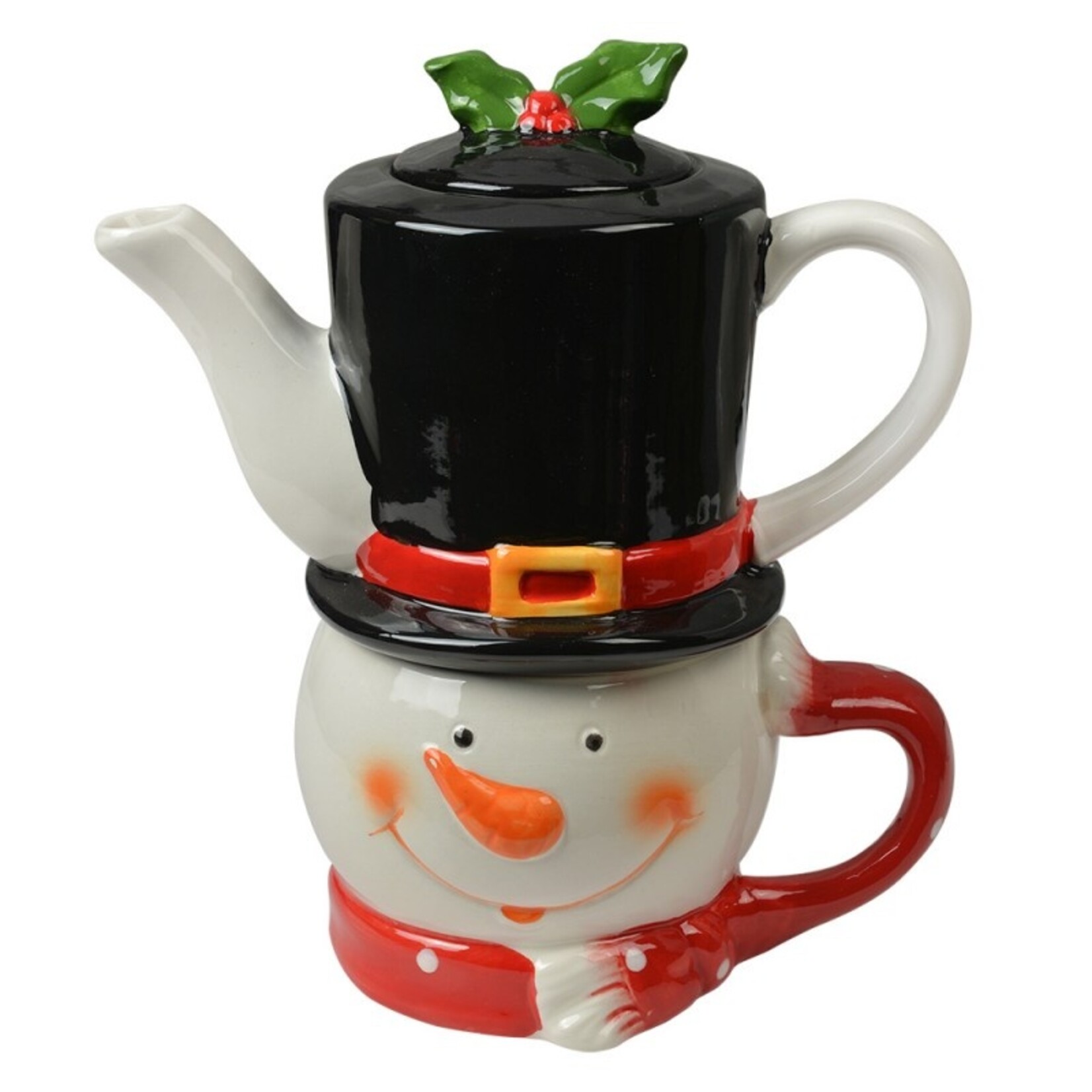 Clayre & Eef THEEPOT + MOK KERSTMIS 6CETEFO0002