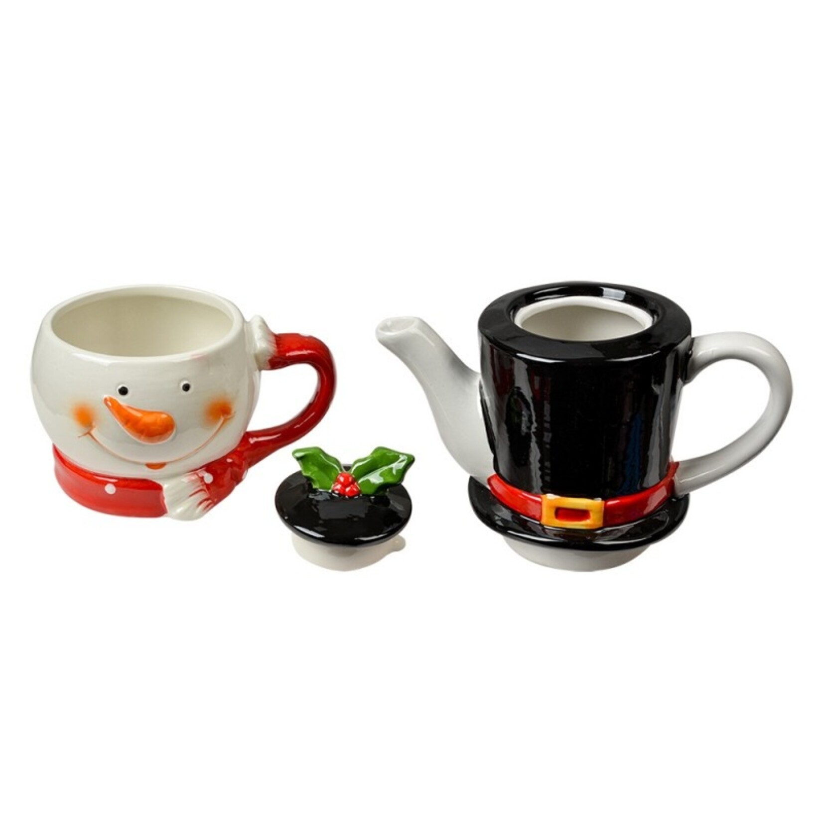 Clayre & Eef THEEPOT + MOK KERSTMIS 6CETEFO0002