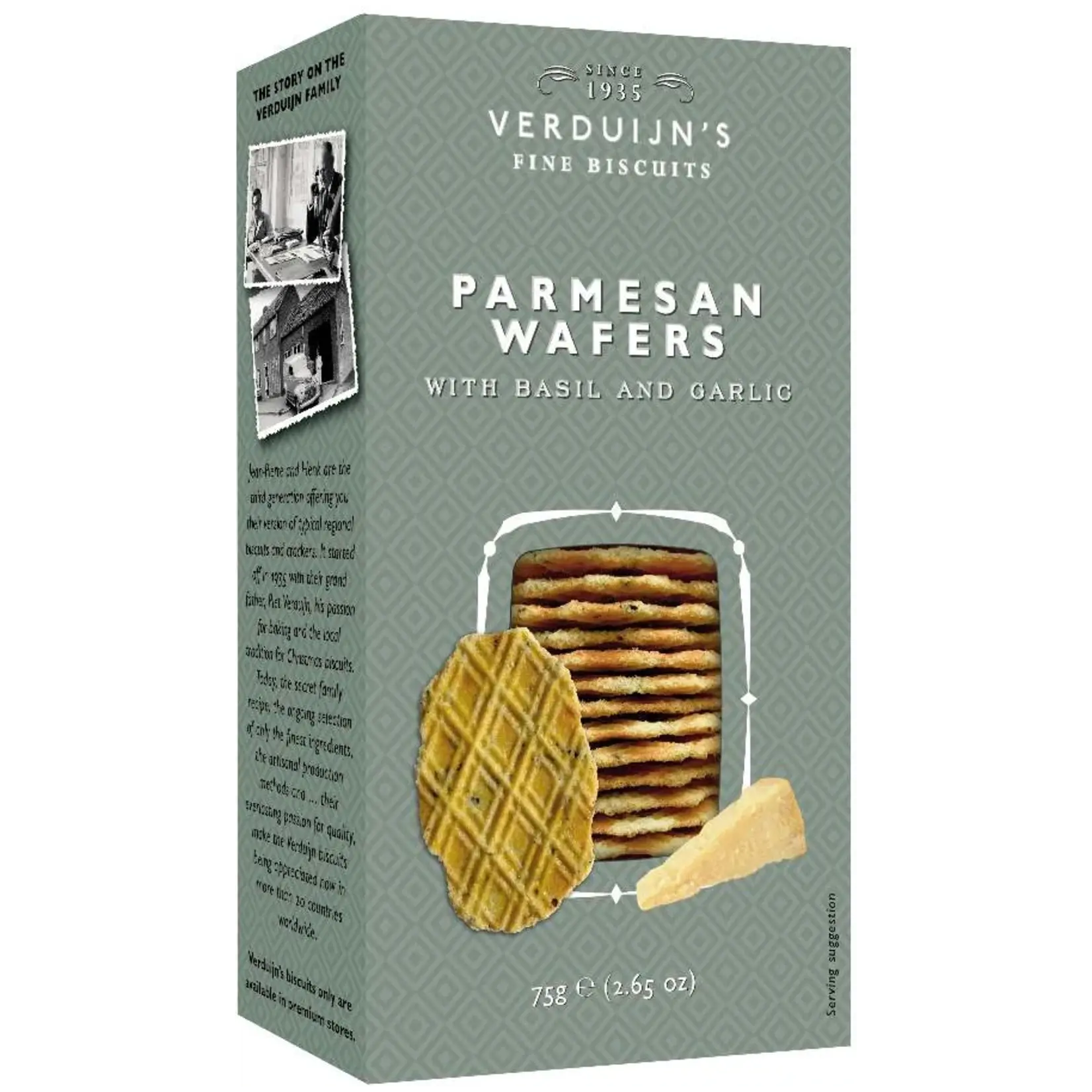 VERDUIJN'S CHEESE BISCUITS PARMESAN 75G