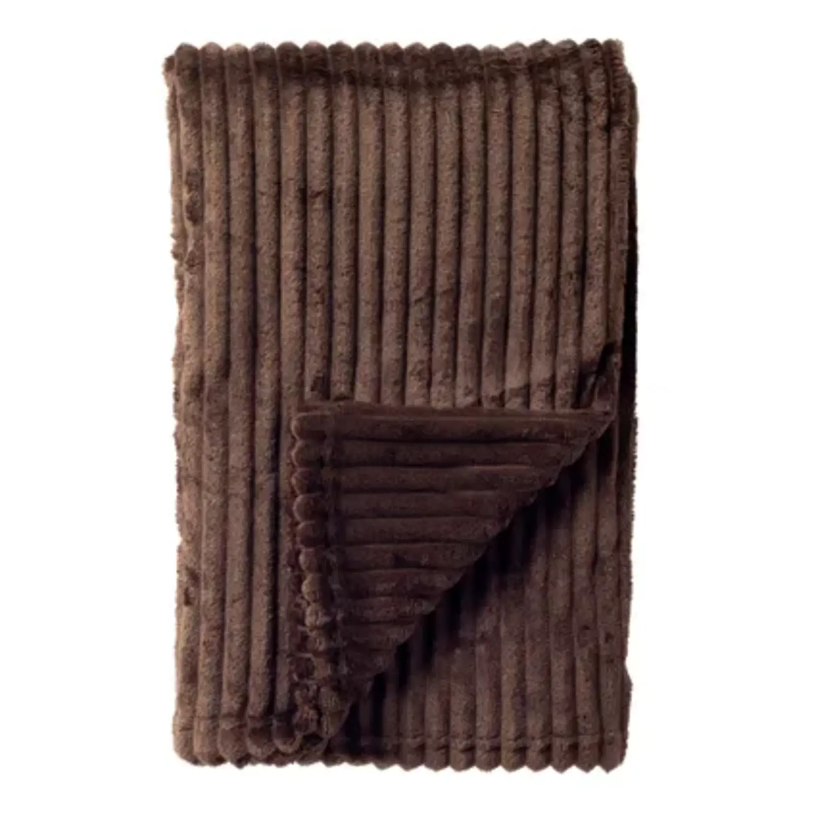 PLAID MARTHY 140X180CM CHOCOLATE
