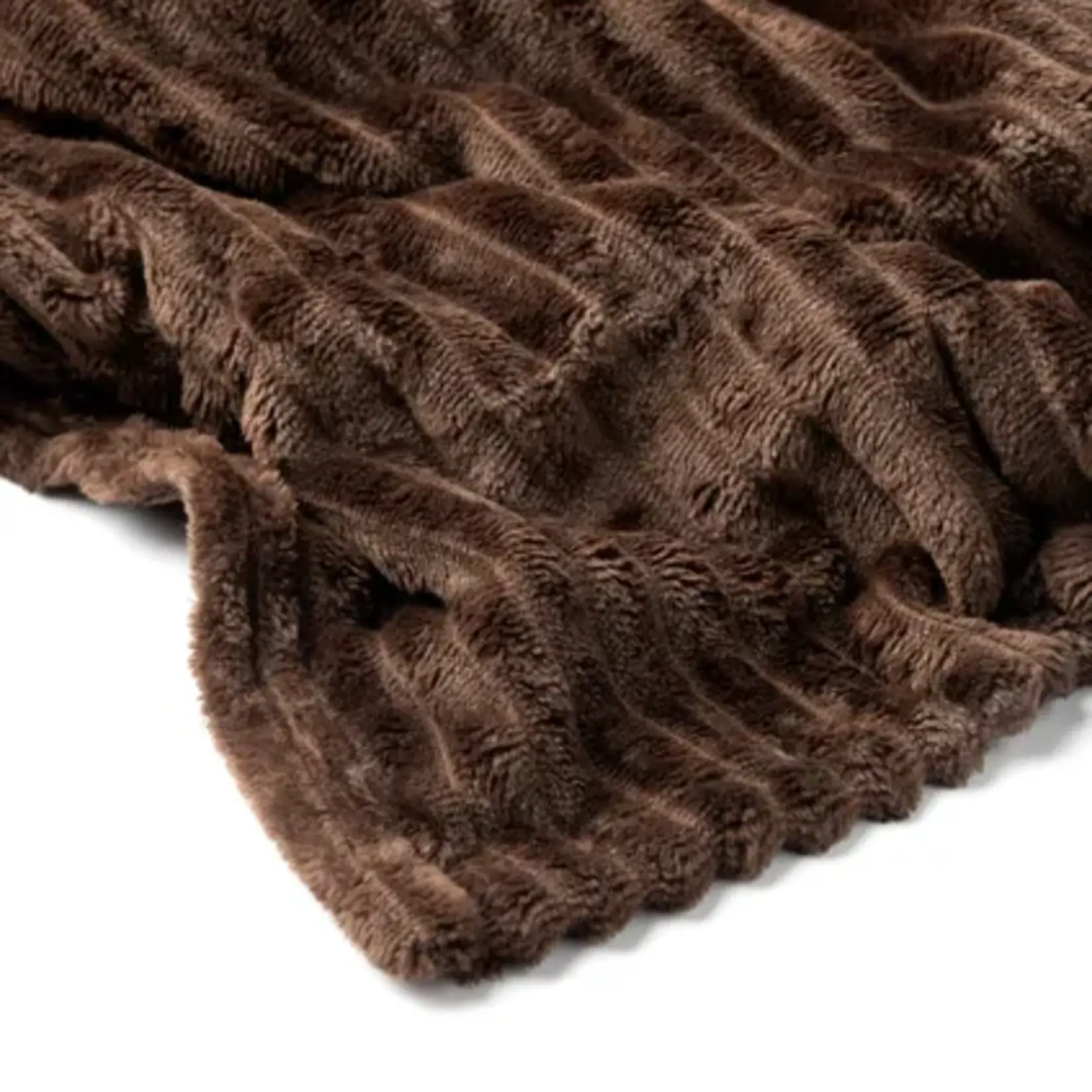 PLAID MARTHY 140X180CM CHOCOLATE
