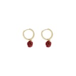 ZUSSS OORRINGEN MET ROOSJE CLASSY RED/GMD