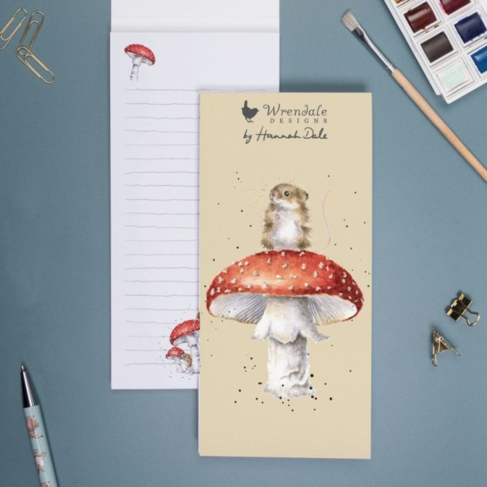 Wrendale MOUSE SHOPPING PAD HES A FUNGI