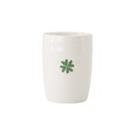ZUSSS KOFFIEMOK KLAVERTJE WIT/GROEN