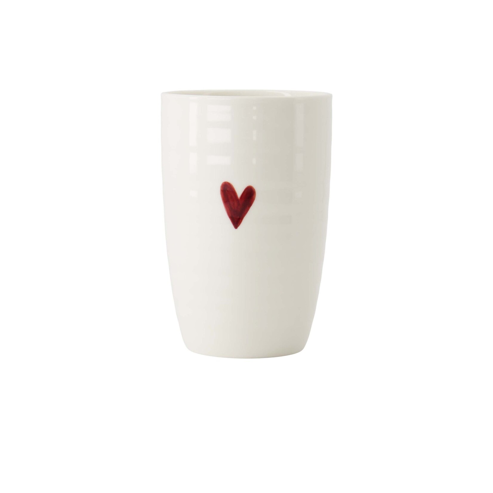 ZUSSS MOK L HARTJE WIT/ROOD